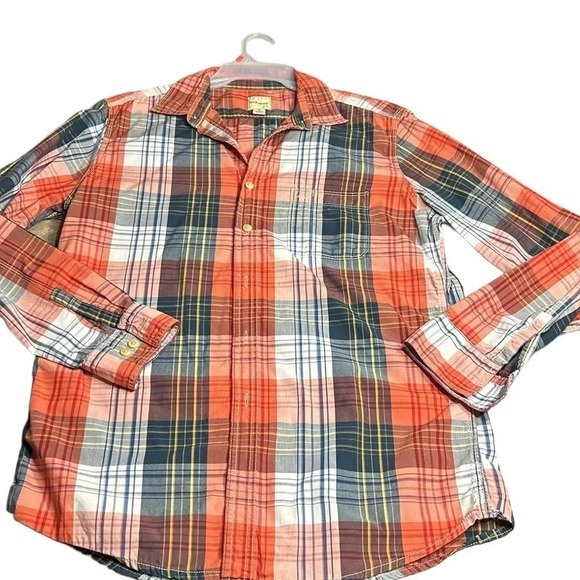 GH BASS  & CO , plaid shirt,men Med outdoor,fishing,Yellowstone,western like new - Picture 8 of 11